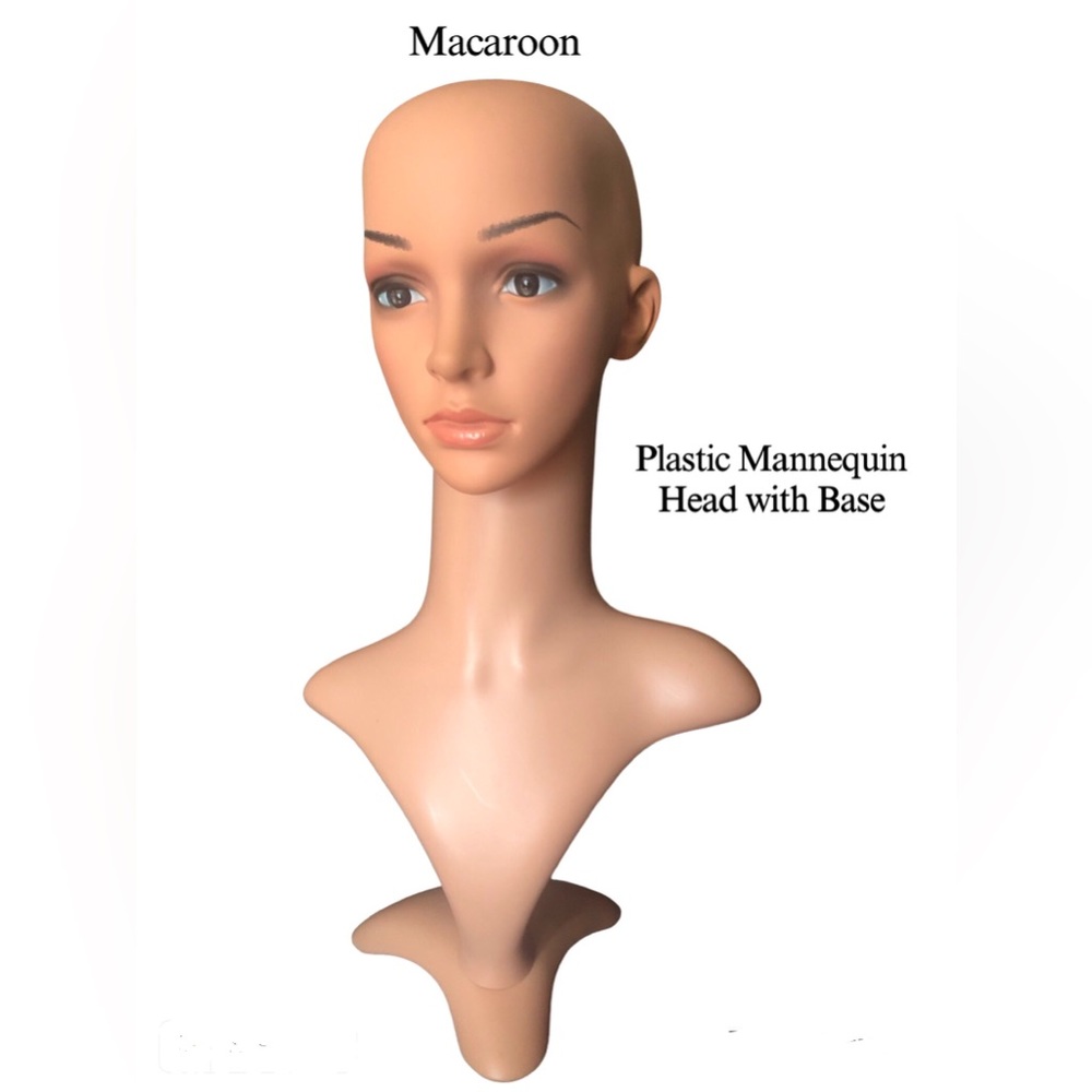 COPY - Plastic Mannequin Head with Base